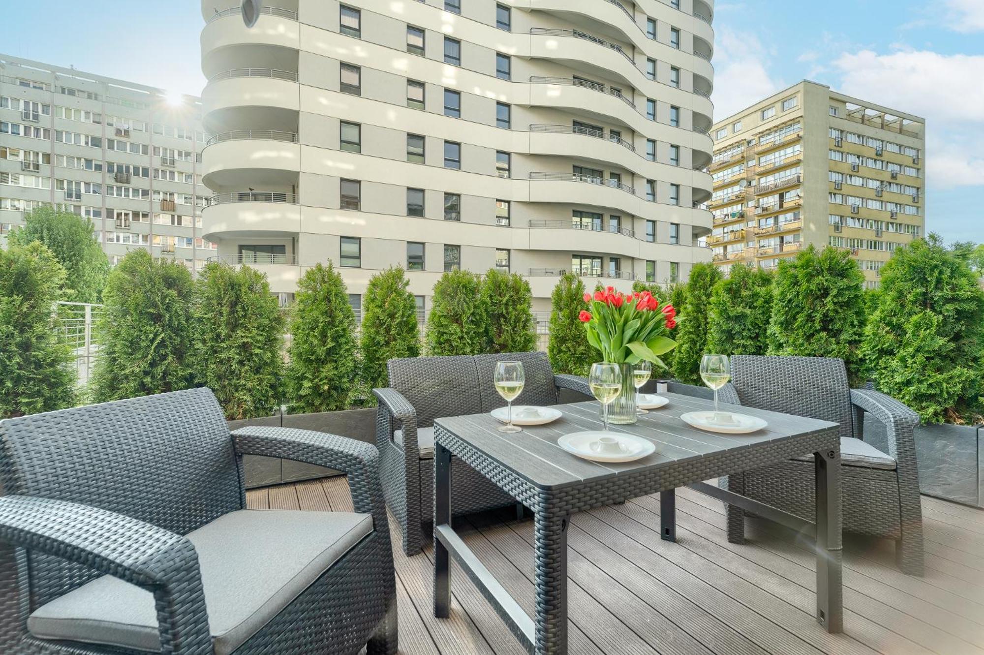 Apartments Ostsee Suntowers Taras Swinoujscie Kültér fotó